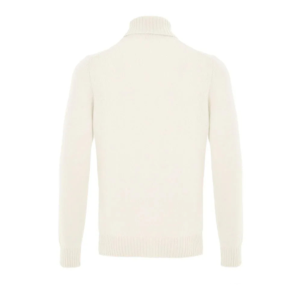 Gran Sasso White Wool Turtleneck - Zeiniez