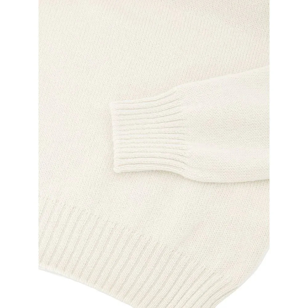 Gran Sasso White Wool Turtleneck - Zeiniez