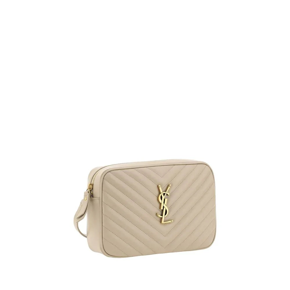 Saint Laurent Beige Calf Leather Bos Taurus Shoulder Bag - Zeiniez