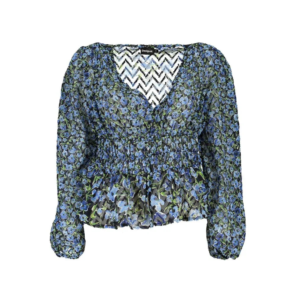 Desigual Blue Polyester Women Blouse - Zeiniez