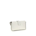 PINKO White Leather Shoulder Bag - Zeiniez