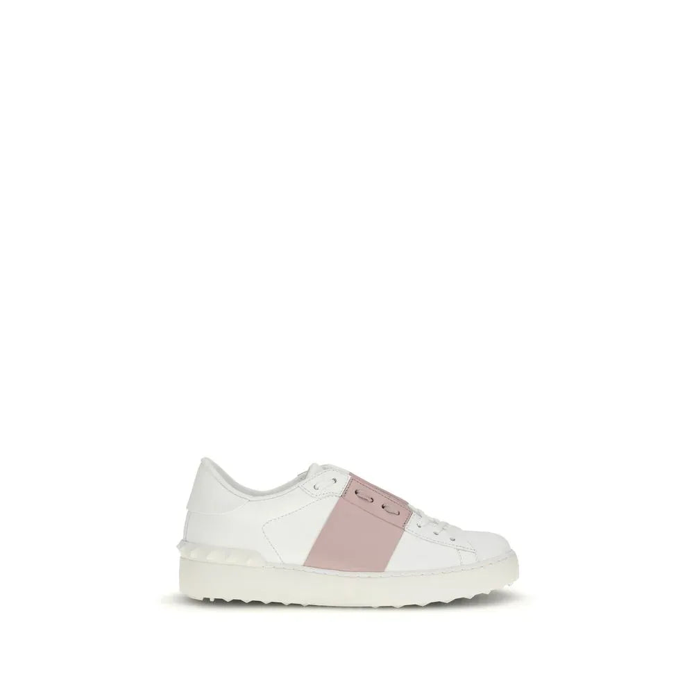 Valentino Garavani White Calf Leather Bos Taurus Sneakers - Zeiniez