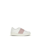 Valentino Garavani White Calf Leather Bos Taurus Sneakers - Zeiniez