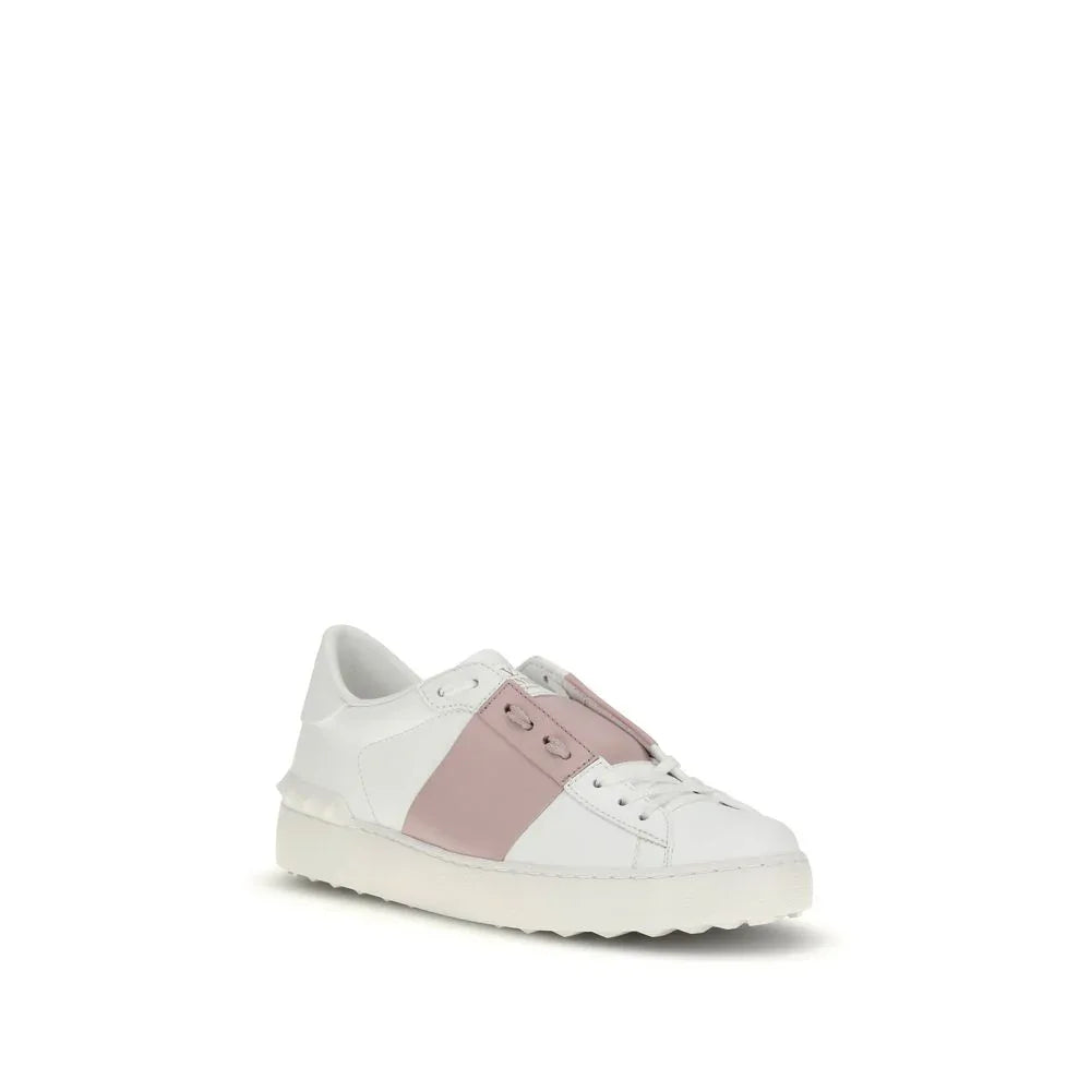 Valentino Garavani White Calf Leather Bos Taurus Sneakers - Zeiniez