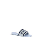 Gucci Blue Cotton Sandals - Zeiniez