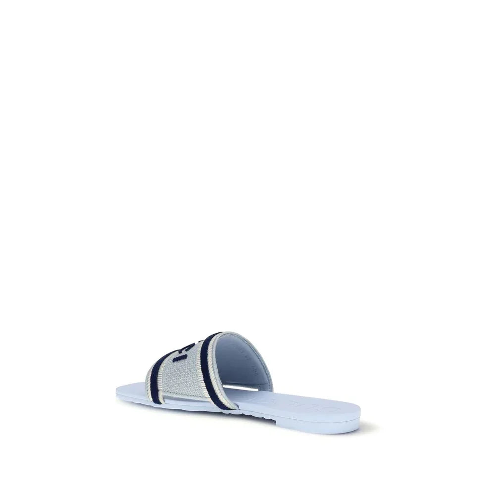 Gucci Blue Cotton Sandals - Zeiniez