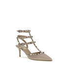 Valentino Garavani Gray Calf Leather Bos Taurus Pumps - Zeiniez