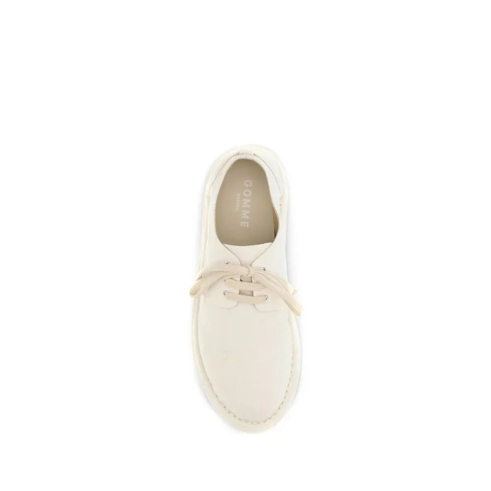 Marsell White Cotton Oxfords And Derbies - Zeiniez