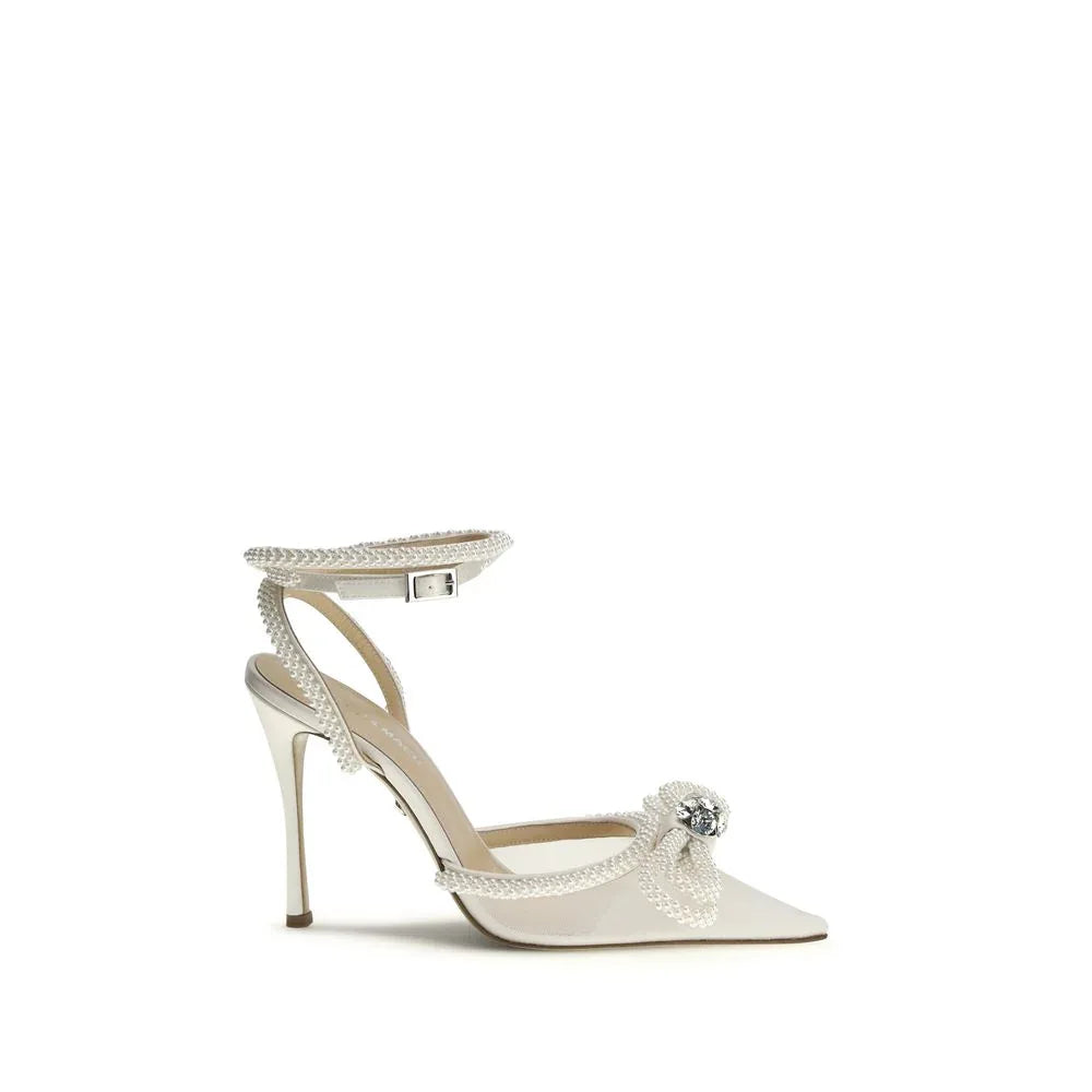 MACH & MACH White Silk Pumps - Zeiniez