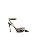 MACH & MACH Black Silk High Heel Pumps - Zeiniez