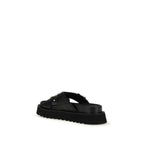 PINKO Black Goatskin Platform Sandals - Zeiniez