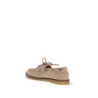 PINKO Beige Calf Leather Bos Taurus Slip-On Loafers - Zeiniez