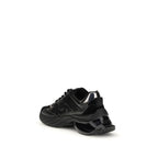 PINKO Black Calf Leather Bos Taurus Chunky Sneakers - Zeiniez