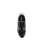 PINKO Black Calf Leather Bos Taurus Athletic Sneakers - Zeiniez