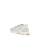 PINKO White Calf Leather Bos Taurus Athletic Sneakers - Zeiniez