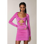 Patrizia Pepe Purple Nylon Casual Dress