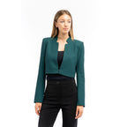 Patrizia Pepe Brown Polyester Blazer