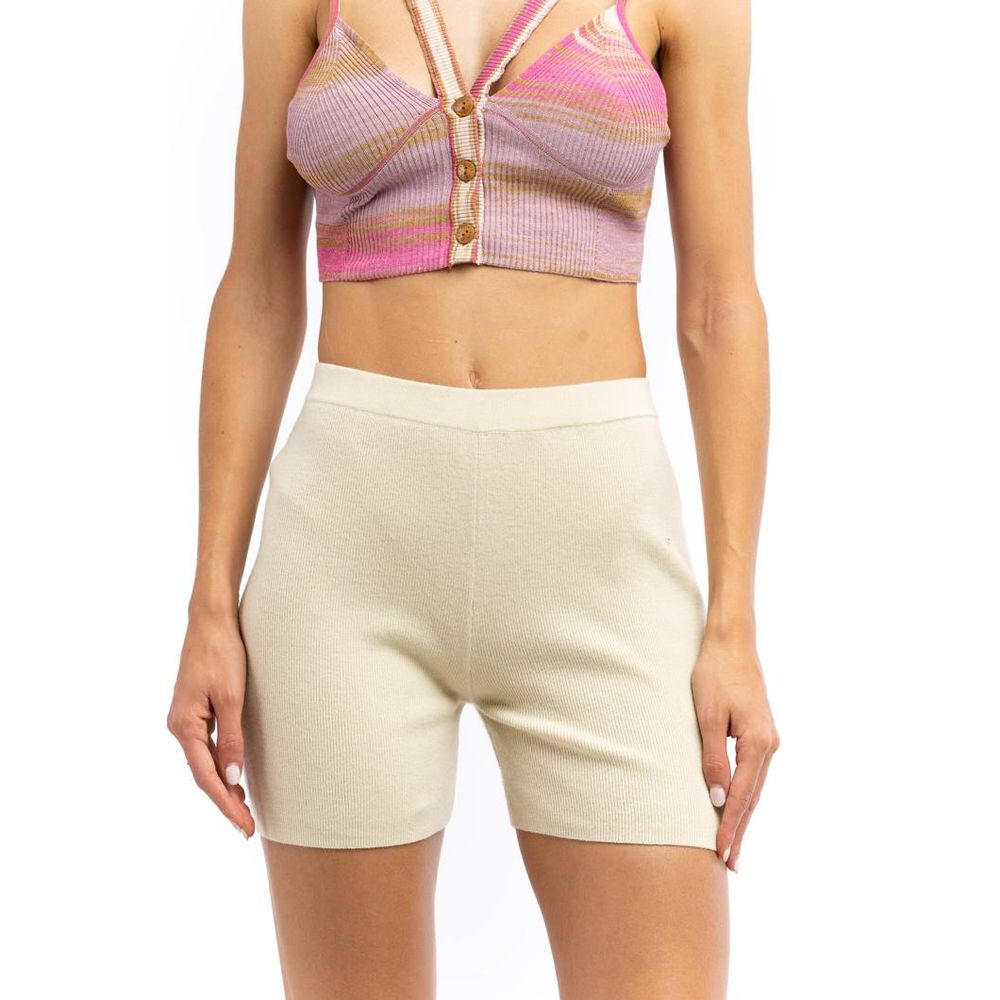Patrizia Pepe Beige Nylon Shorts