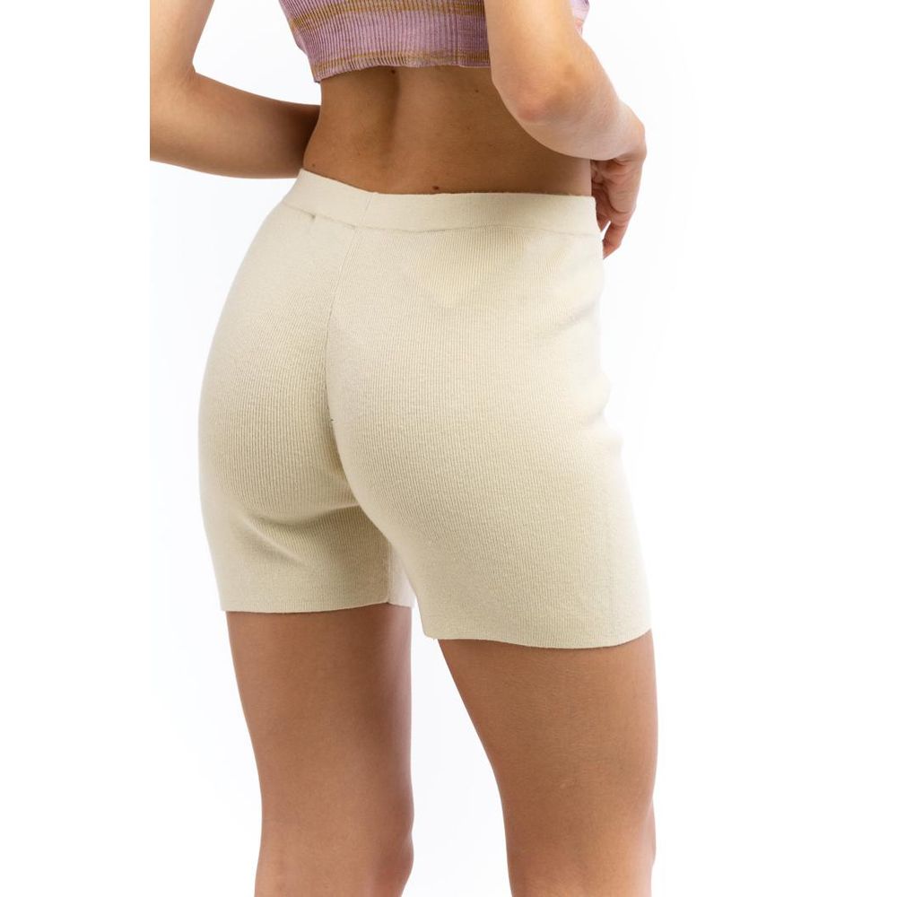 Patrizia Pepe Beige Nylon Shorts