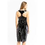 Patrizia Pepe Black Polyethylene Cocktail Dress
