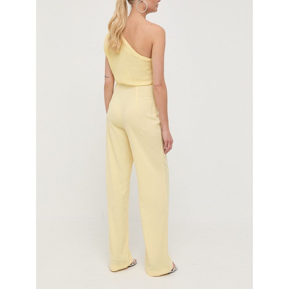 Patrizia Pepe Yellow Polyester Jumpsuit