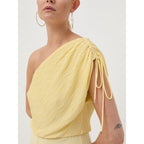 Patrizia Pepe Yellow Polyester Jumpsuit