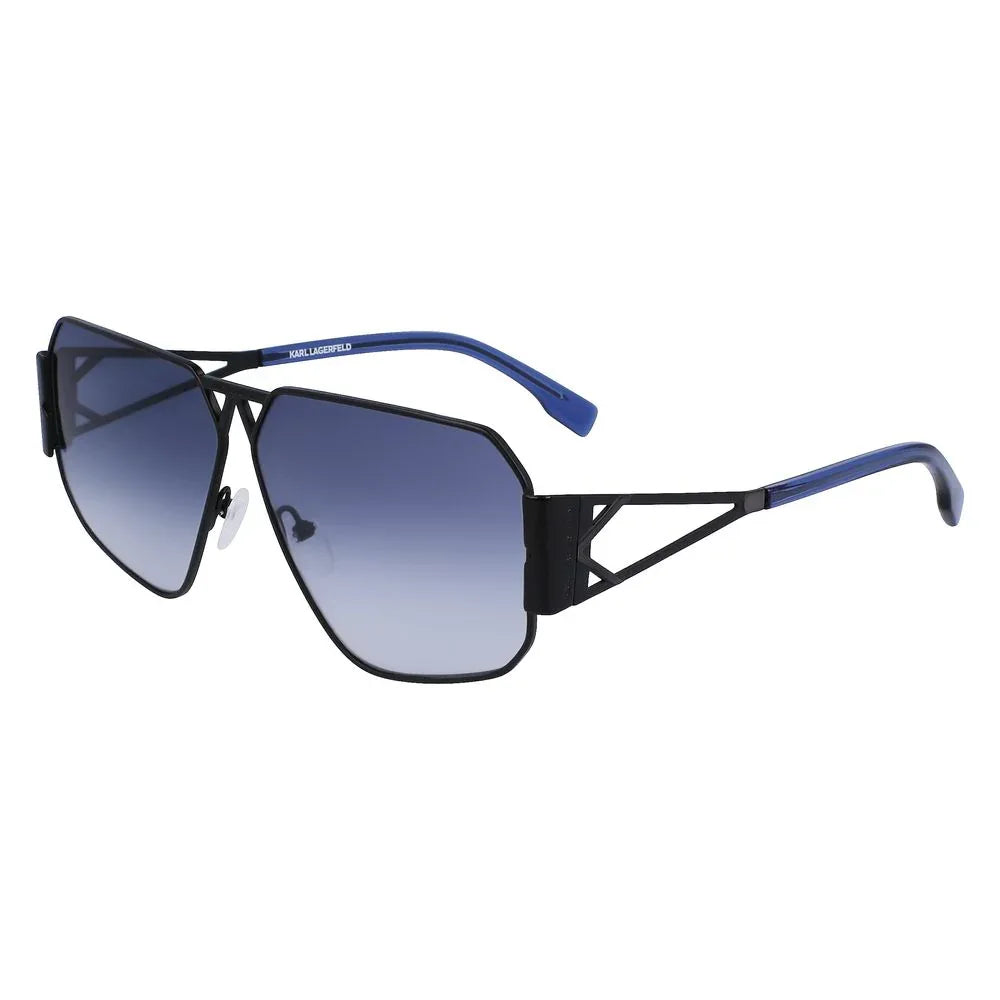 Karl Lagerfeld Black Metal Sunglasses - Zeiniez