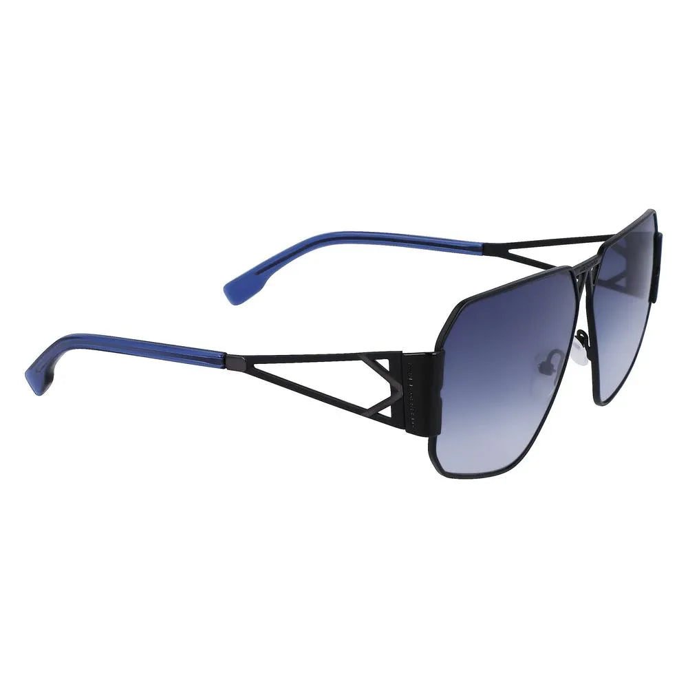 Karl Lagerfeld Black Metal Sunglasses - Zeiniez