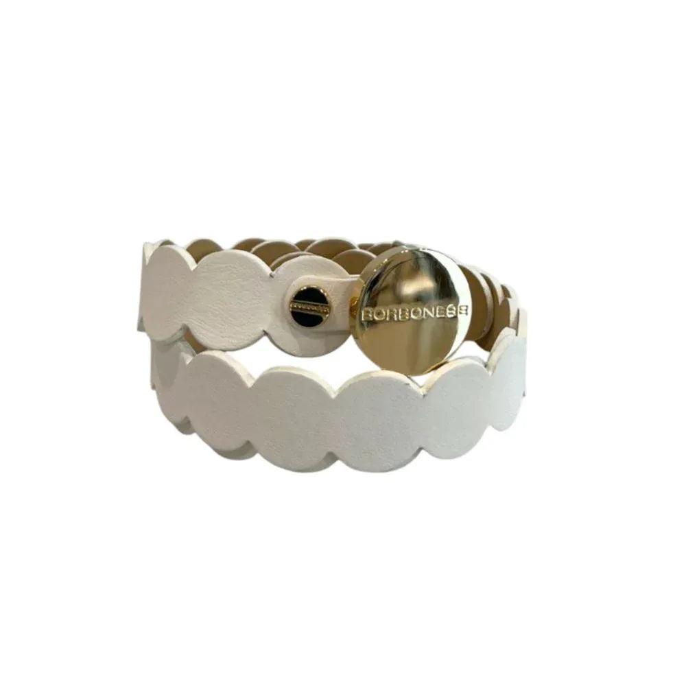 Borbonese White Genuine Leather Women Belt - Zeiniez