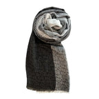 Borbonese Multicolor Modal Women Scarf with Micro Fringe from Italy - Zeiniez