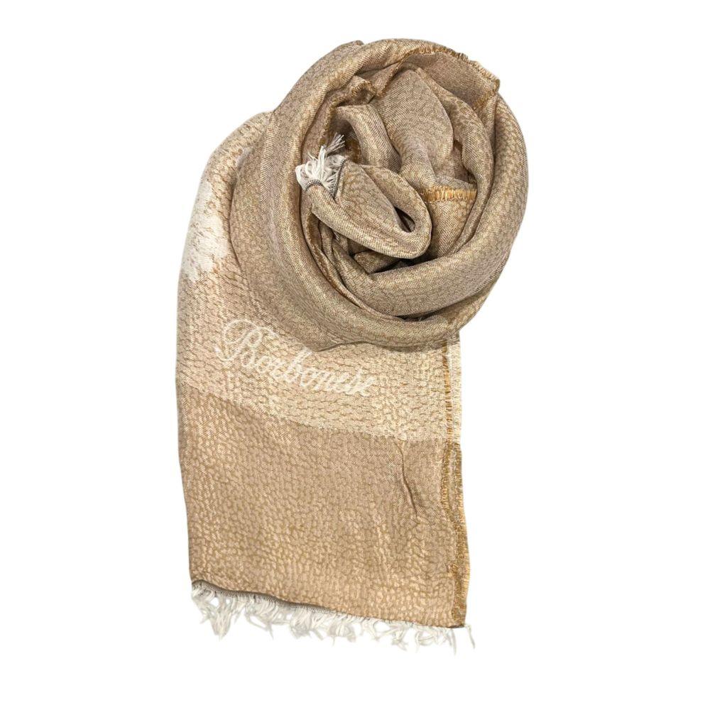Borbonese Beige Viscose Women Scarf - Zeiniez