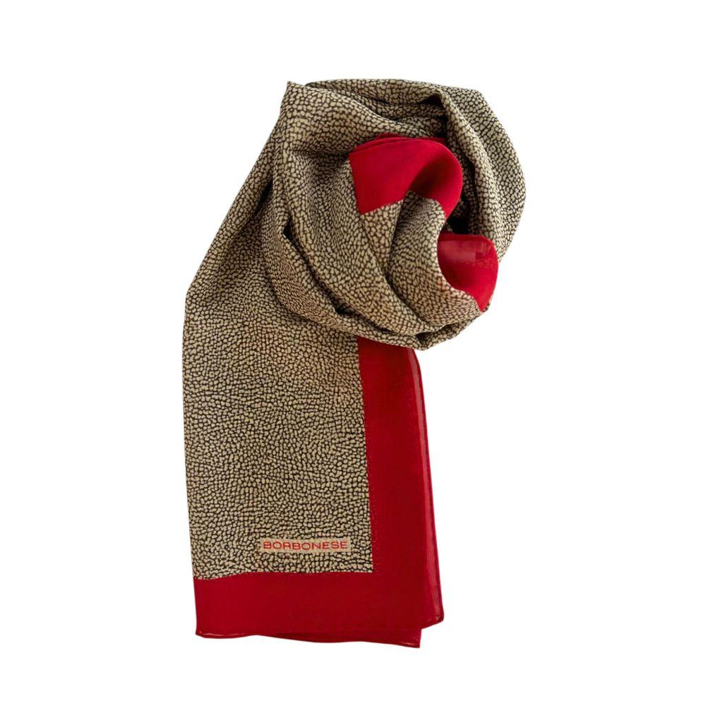 Borbonese Red Silk Women Scarf - Zeiniez