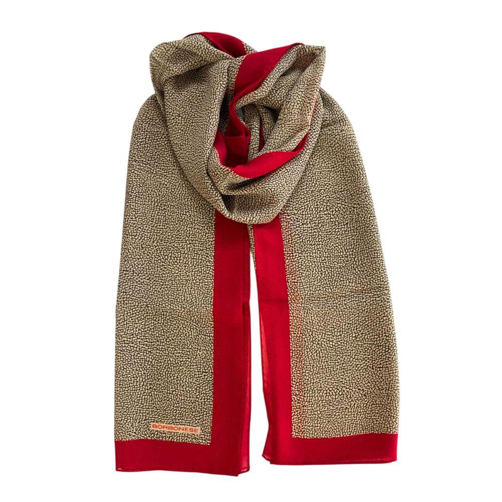Borbonese Red Silk Women Scarf - Zeiniez