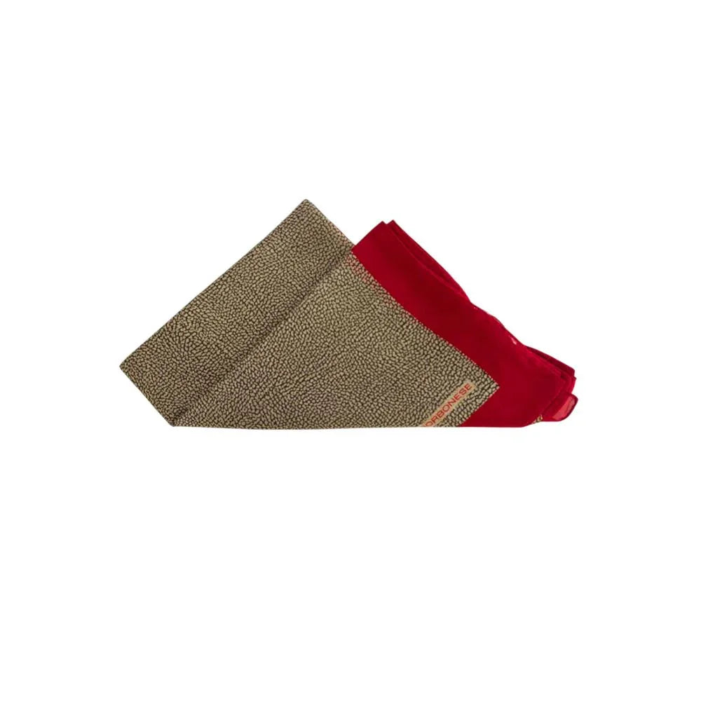 Borbonese Red Silk Women Scarf - Zeiniez