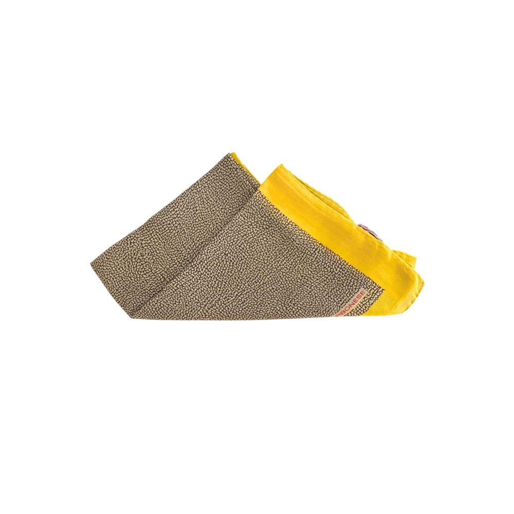 Borbonese Yellow Silk Women Scarf - Zeiniez