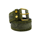 Borbonese Green Genuine Leather Women Belt - Zeiniez