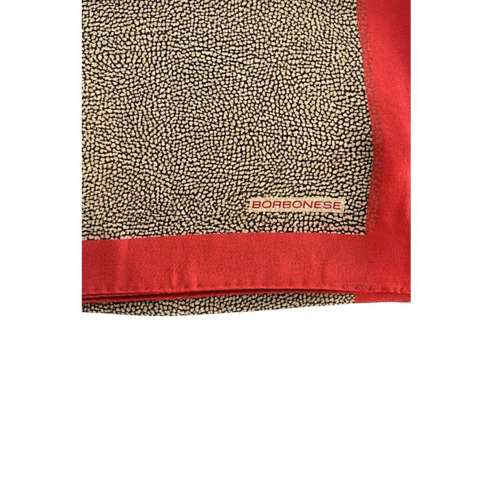 Borbonese Red Silk Women Scarf - Zeiniez