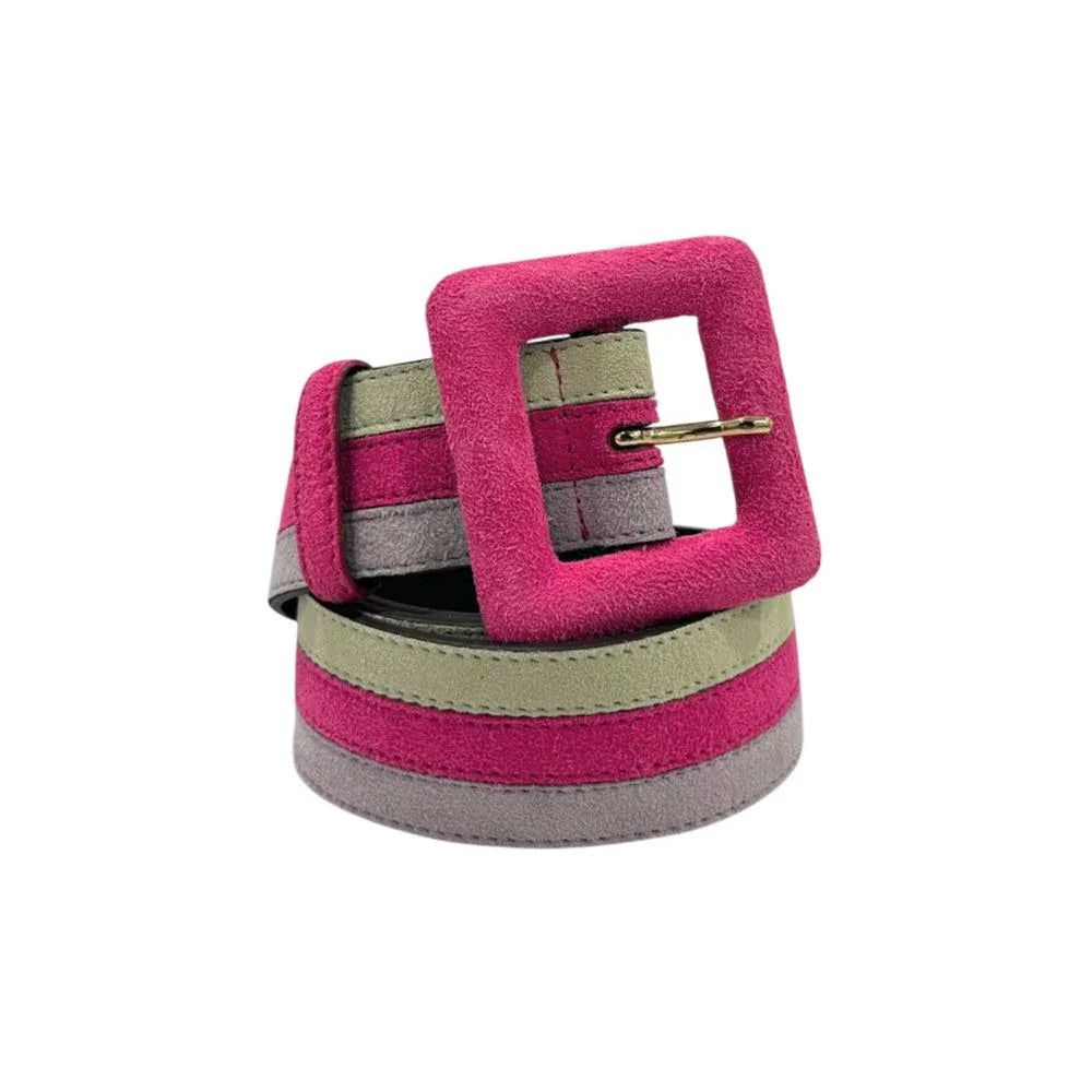 Borbonese Multicolor Leather Women Belt - Zeiniez