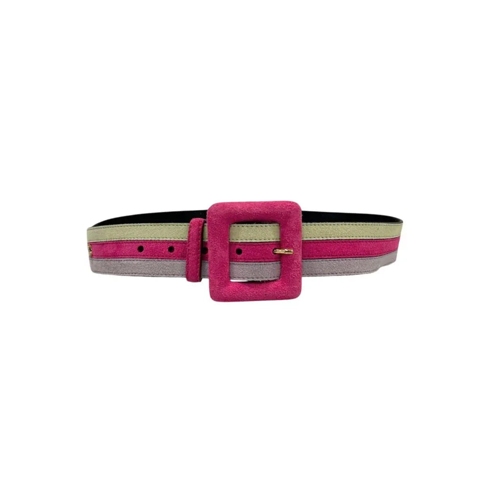 Borbonese Multicolor Leather Women Belt - Zeiniez