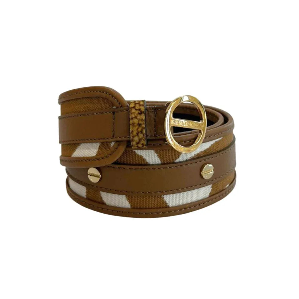 Borbonese Brown Genuine Leather Women Belt - Zeiniez