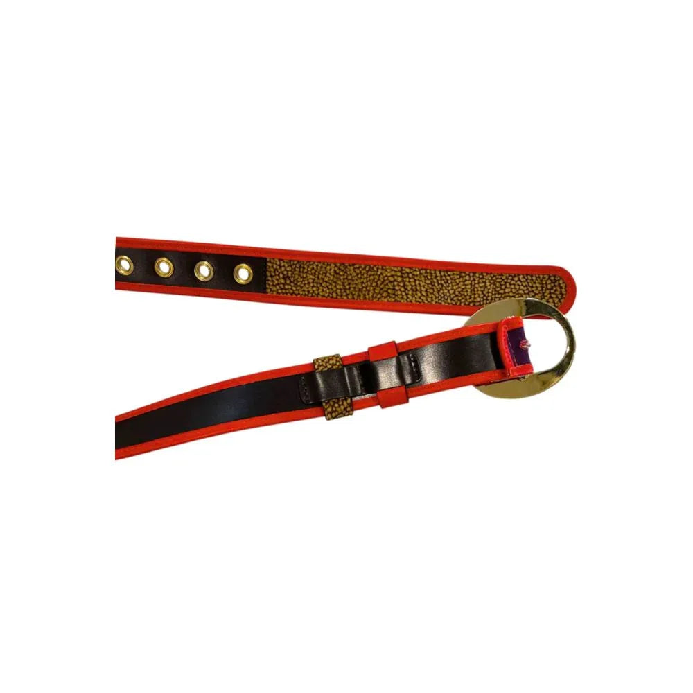Borbonese Orange Genuine Leather Women Belt - Zeiniez