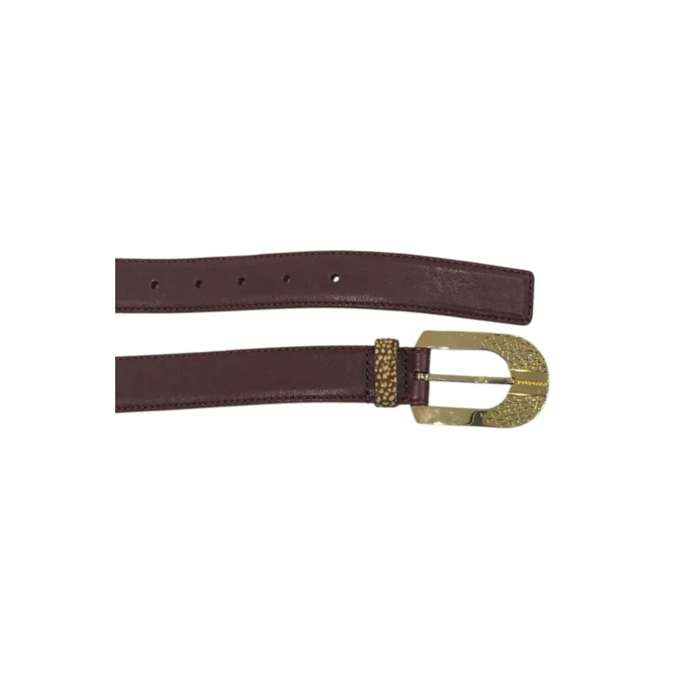 Borbonese Red Leather Women Belt - Zeiniez