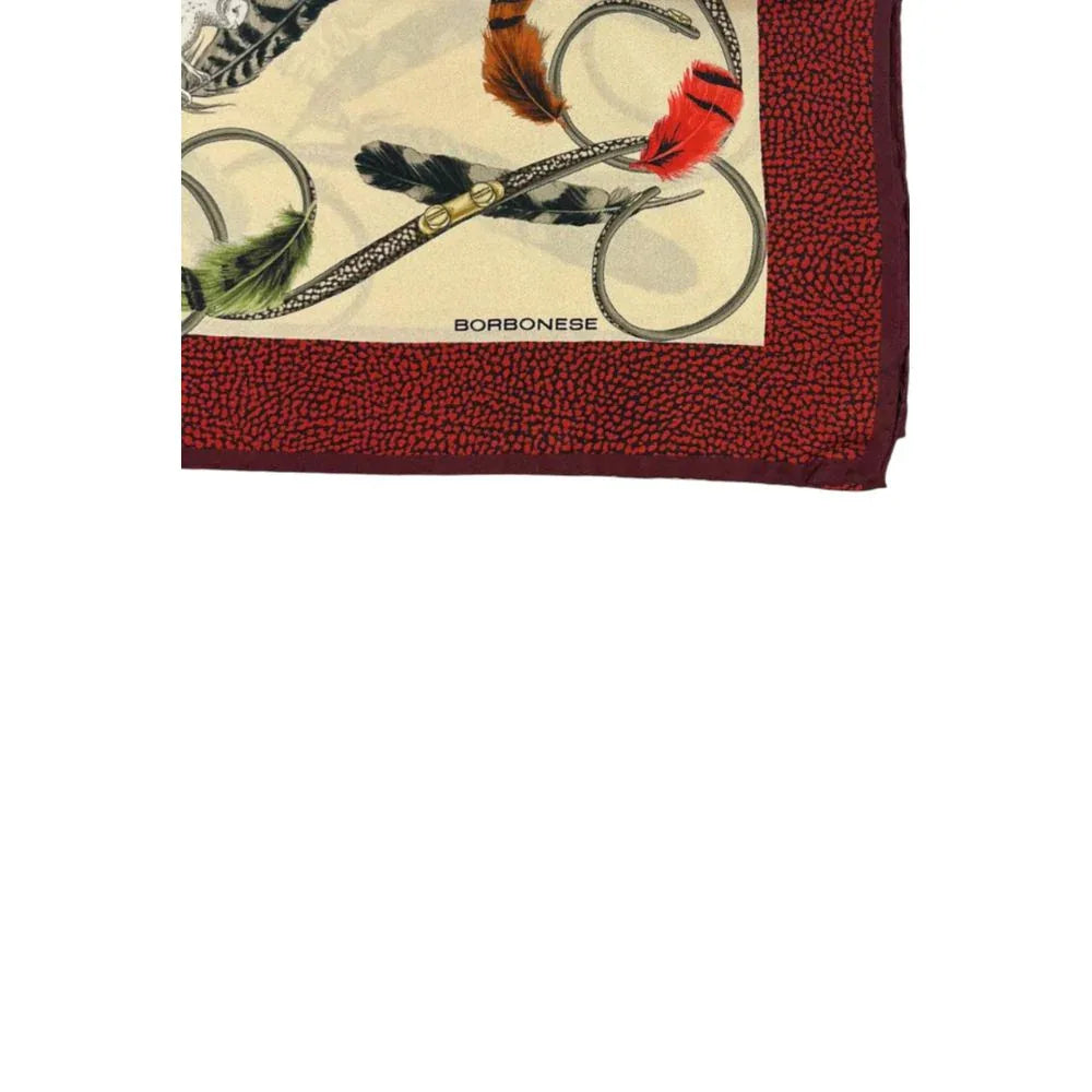 Borbonese Beige Silk Women Scarf - Zeiniez