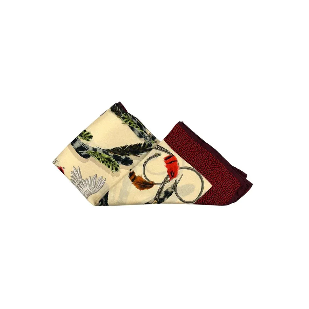 Borbonese Beige Silk Women Scarf - Zeiniez