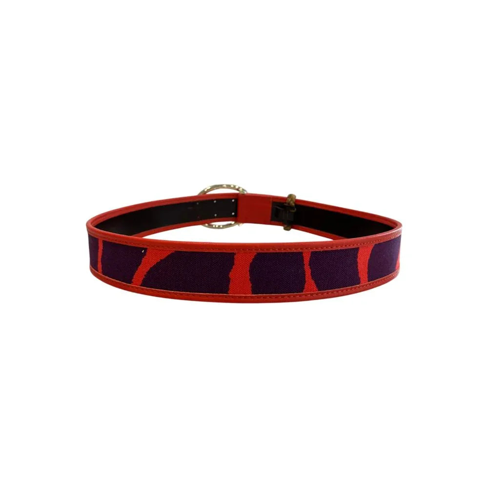 Borbonese Orange Leather Women Belt - Zeiniez