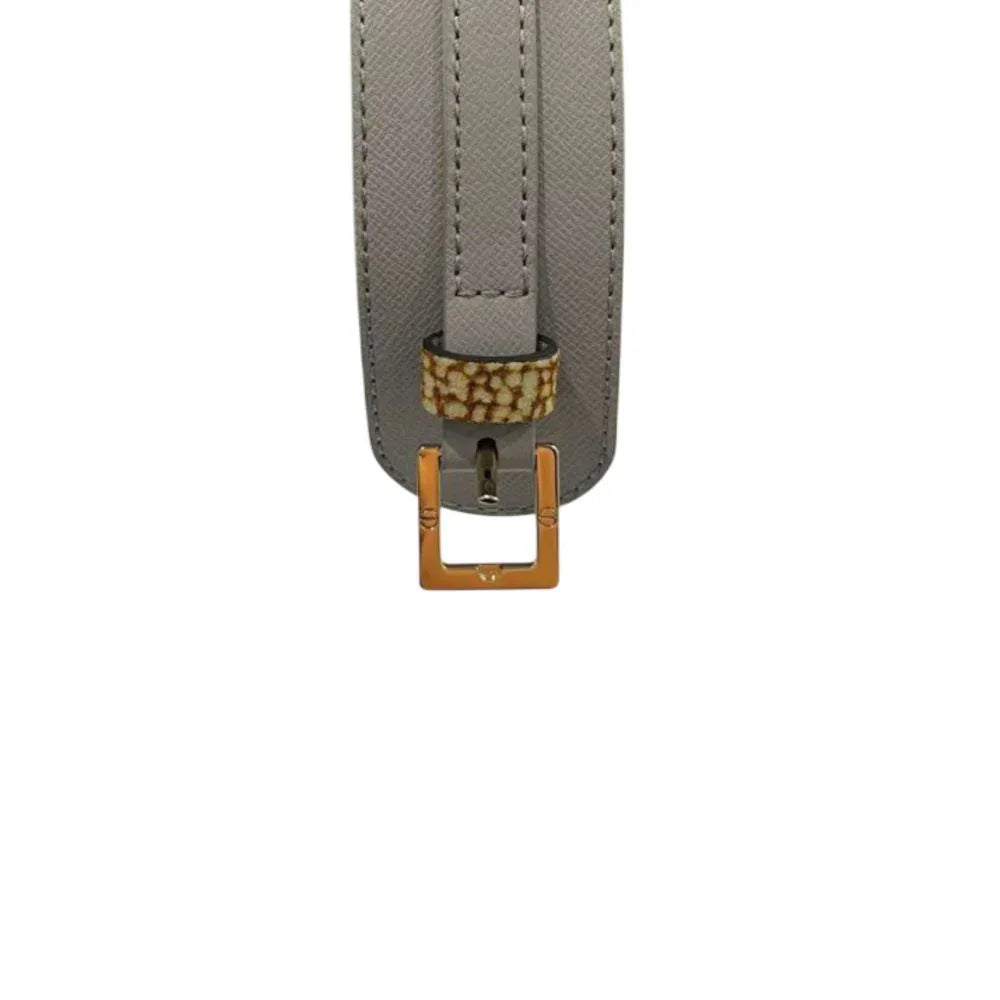 Borbonese Grey Genuine Leather Women's Belt - Zeiniez