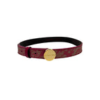 Borbonese Red Genuine Leather Women Belt - Zeiniez