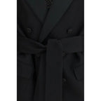 Valentino Black Fleece Wool Blazer - Zeiniez