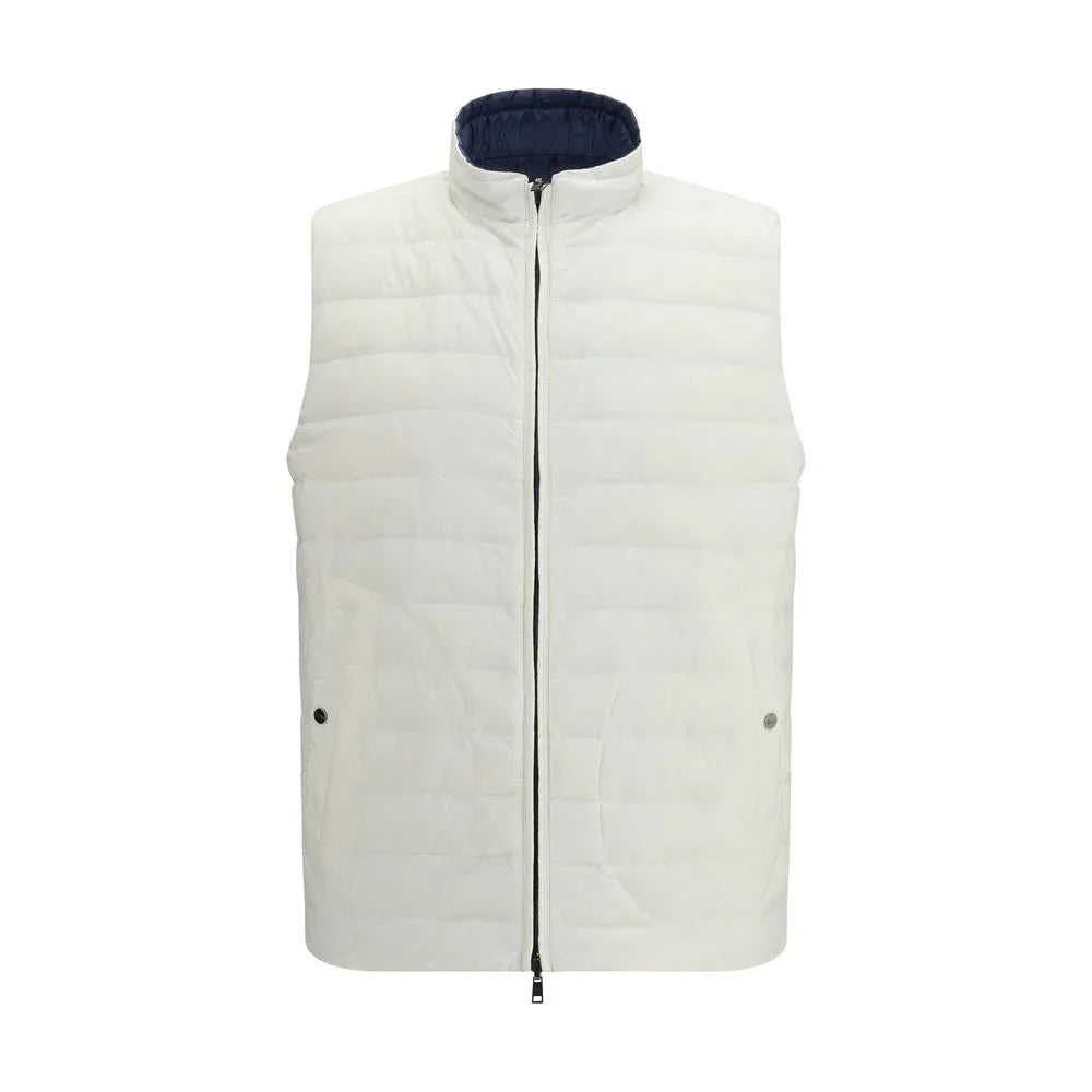 Herno White Polyamide Sleveless Jacket - Zeiniez