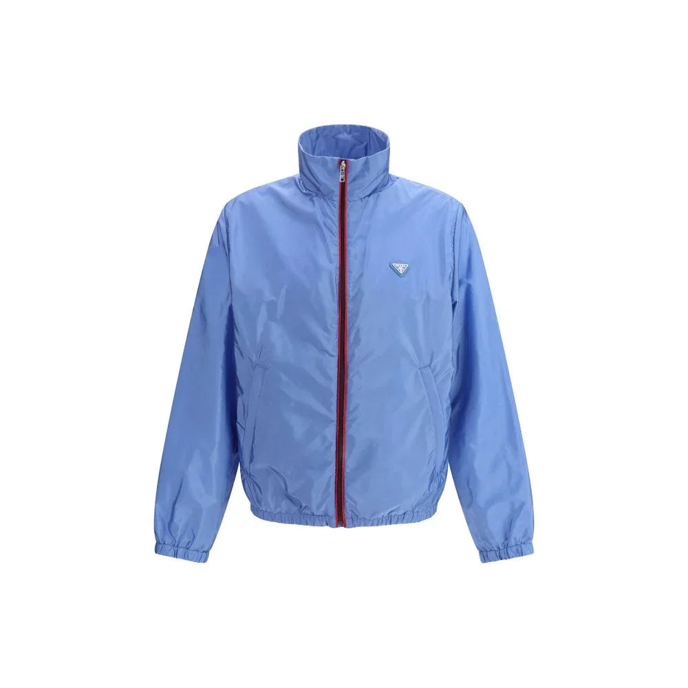 Prada Blue Recycled Polyamide Shell Jacket - Zeiniez